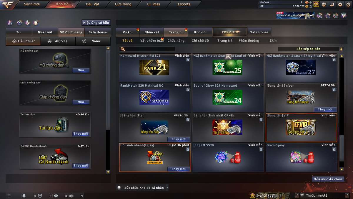 shop acc cf uy tin gia re